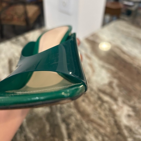 Zara Deep Green Open-Toe Heels, size 37. Have wear but overall GUC - Picture 8 of 8